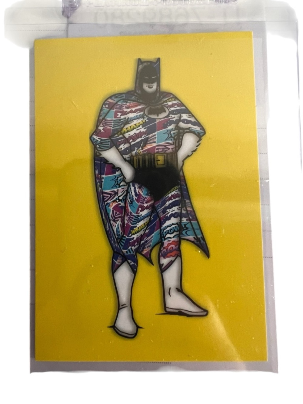 “Tiny Yellow Bat” 2025 Limited Edition 2.5x3.5 Original Custom Cut 100 of 200